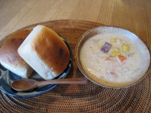 漢方の豆乳スープ