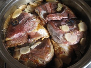漢方の鯛の煮つけ